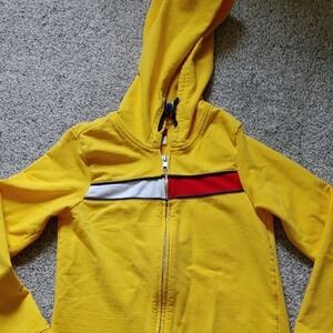 Vintage Tommy Hilfiger Signature Yellow Red Stripe Soft Zip-up